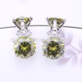 Nouveau mode boucles d&#39;oreilles stud bijoux boucle d&#39;oreille aaa zircon boucle d&#39;oreille E1049